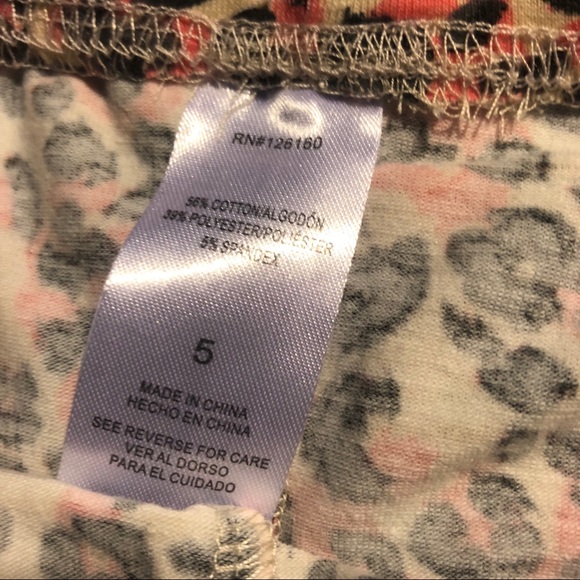 Animal Print Size 5 Leggings NWOT - Picture 4 of 5